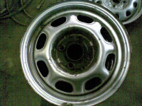 Felge Stahl / Stahlfelgen 5,5Jx13H2 ET38 LK=4x100x57 Silber<br>VW GOLF III (1H1) 1.4