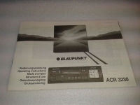 Bedienungsanleitung Blaupunkt ACR 3230<br>RENAULT TWINGO (C06_) 1.2  (C063, C064)