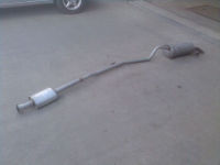 Schalldmpfer hinten + mitte Auspuffanlage ab KAT<br>RENAULT CLIO II (B/C/B0/1_) 1.4  (B/CB0C)