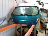 Heckklappe mit Heckscheibe grn-Met.<br>FIAT BRAVO (182) 1.8 GT (182.AC)